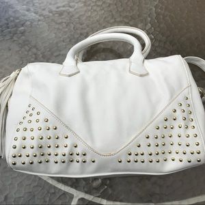 Steve Madden White Leather Purse